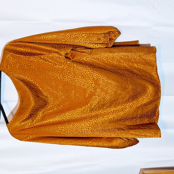 Dress Barn satin , animal print embossed, - Picture 6 of 6